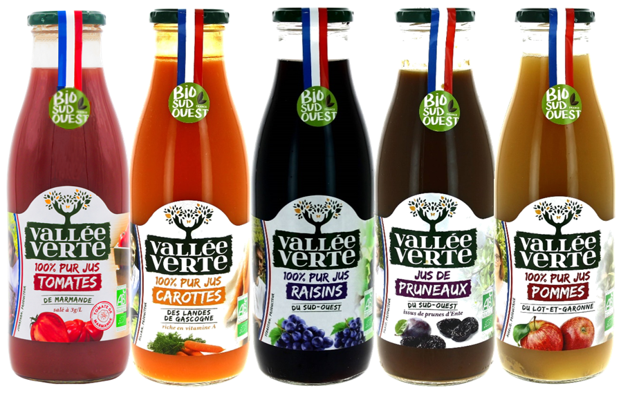 Pur jus de fruits 100% Nouvelle-Aquitaine