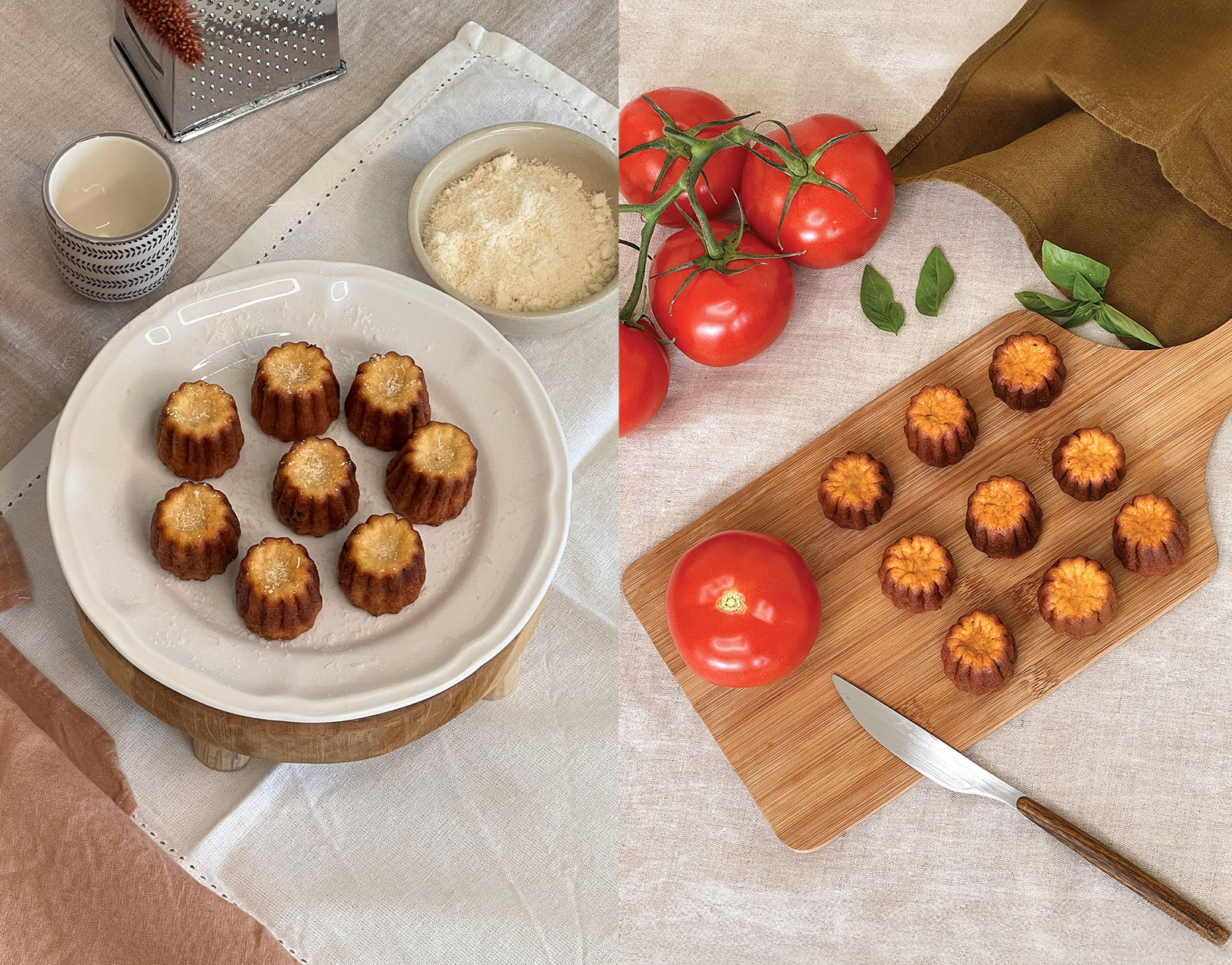 Savoury canelés