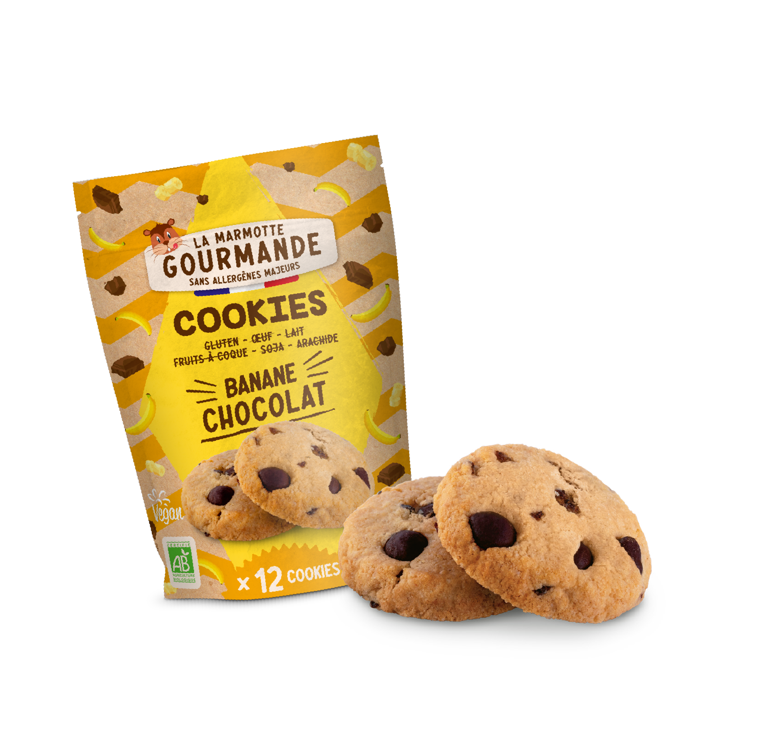 Allergen-free banana chocolate chip cookies