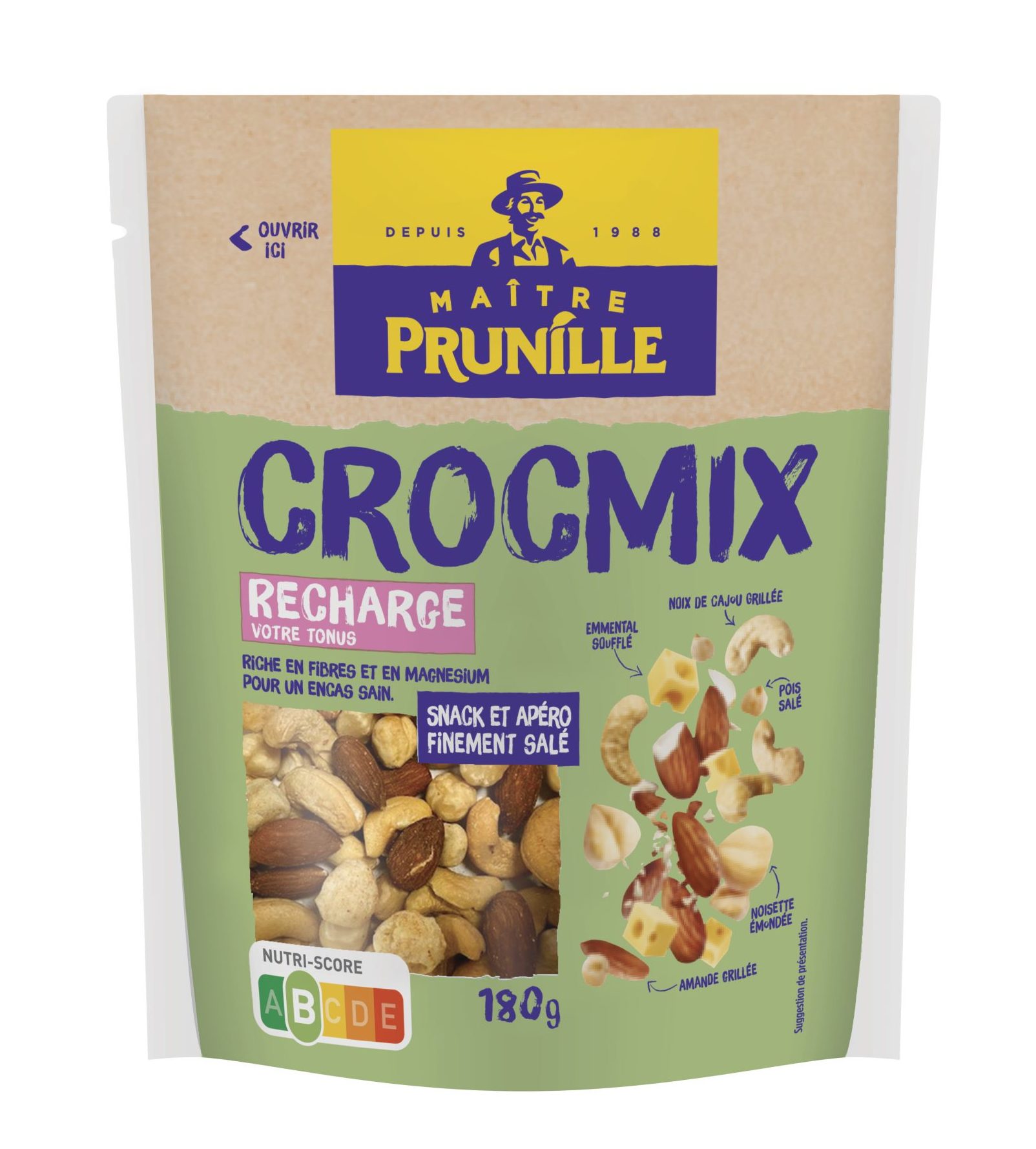 Crocmix - 3 mélanges salés aux fruits secs