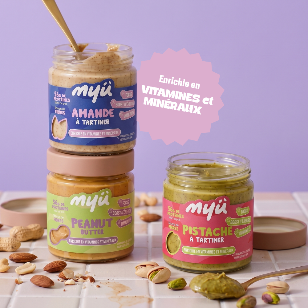 Myü Nuts - purées d'oléagineux à tartiner enrichies en vitamines et minéraux