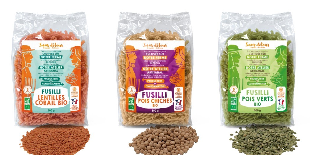 Pâtes fusilli bio gamme protéines