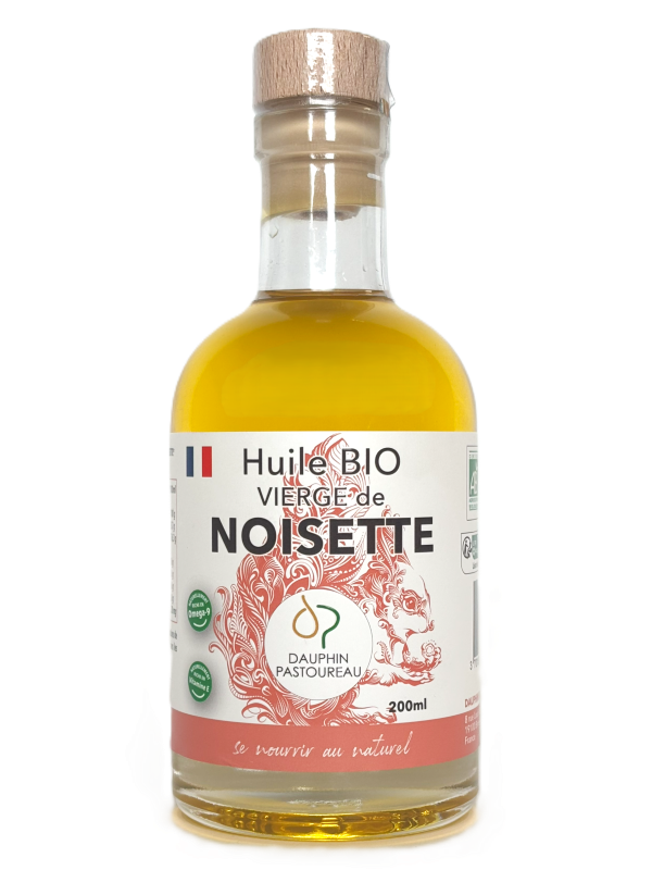 Huile bio vierge de noisette